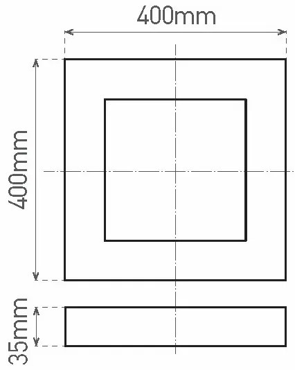 LED Mennyezeti lámpa FENIX LED/32W/230V 3800K 40 cm fehér