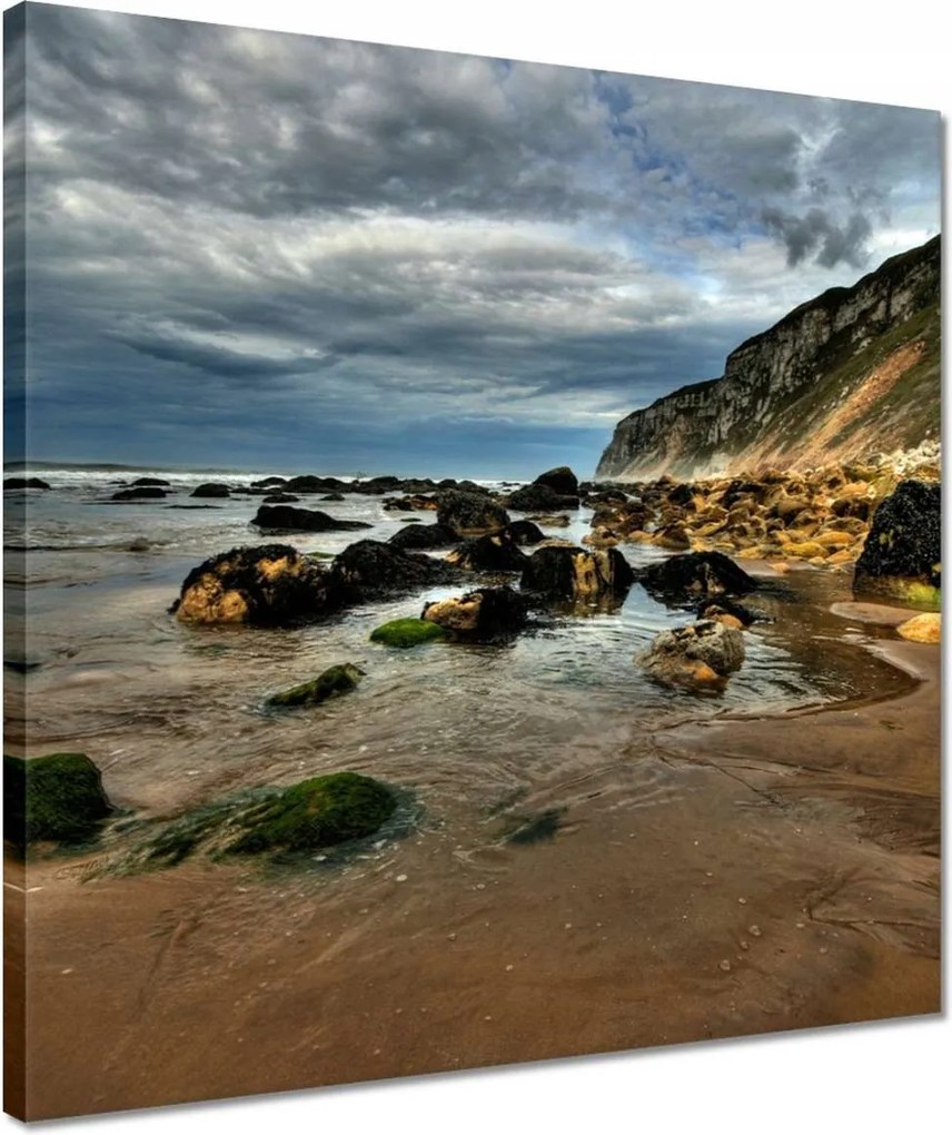 Vászonkép 40x40 Szikla a tengerparton