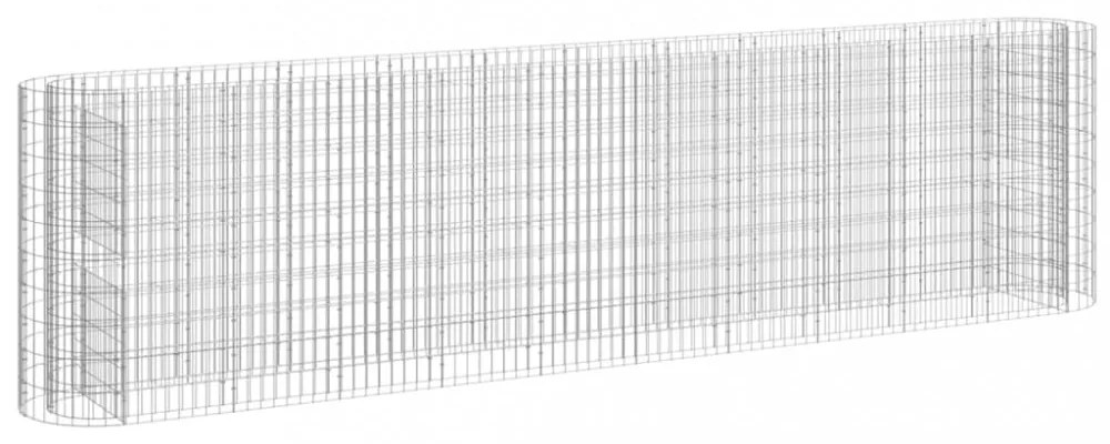 horganyzott vas gabion magaságyás 400x50x100 cm