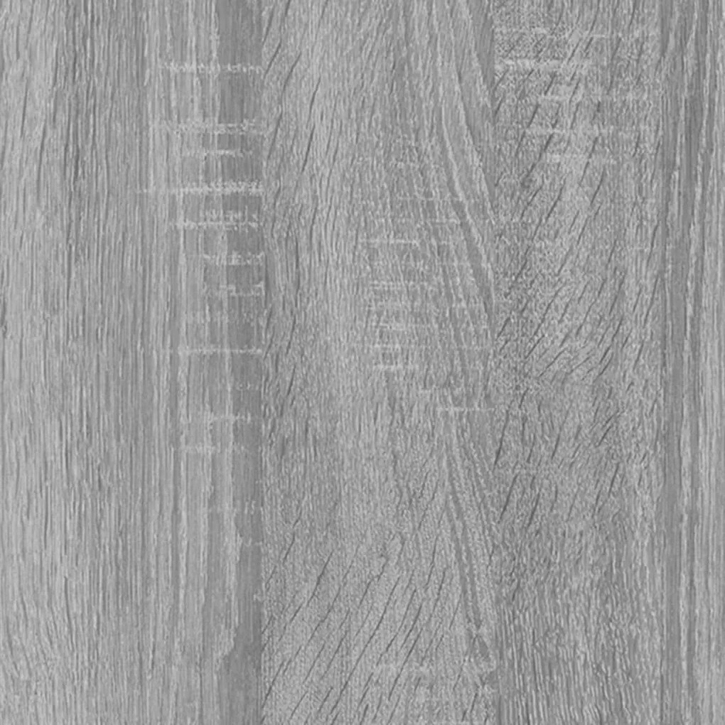 Szürke sonoma színű szerelt fa éjjeliszekrény 100 x 35 x 40 cm