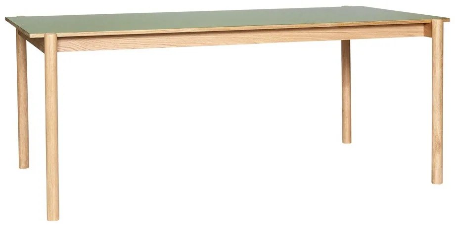 Tölgyfa étkezőasztal 107x190 cm Oblique – Hübsch