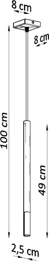 Fekete-ezüstszínű fém függőlámpa Asarot – Sollux