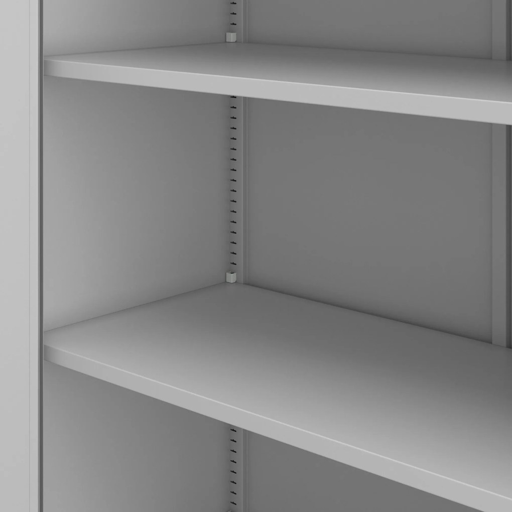 Fém iratszekrény JAN H, 900 x 1950 x 400 mm, szürke