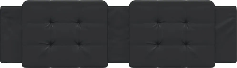 fekete műbőr fejtámla párna Zadar 180 cm