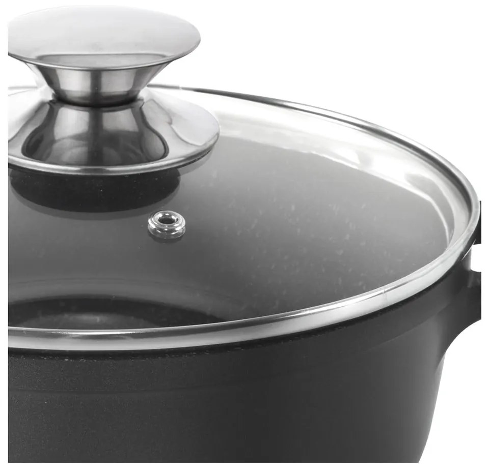 Grande alumínium fazék üvegfedéllel, ø 28 cm - Orion