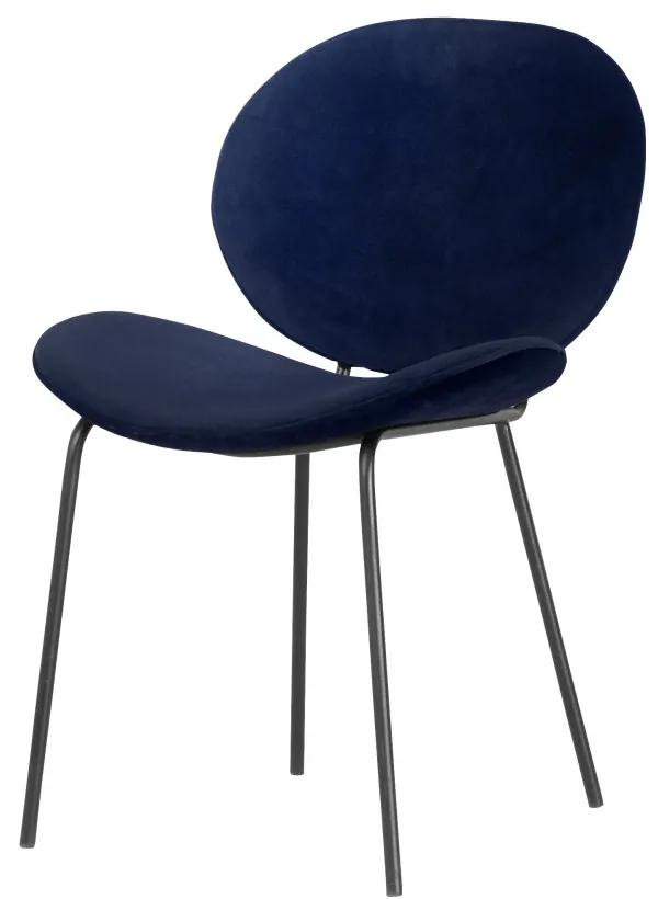 Stílusos szék Wilson kék bársony