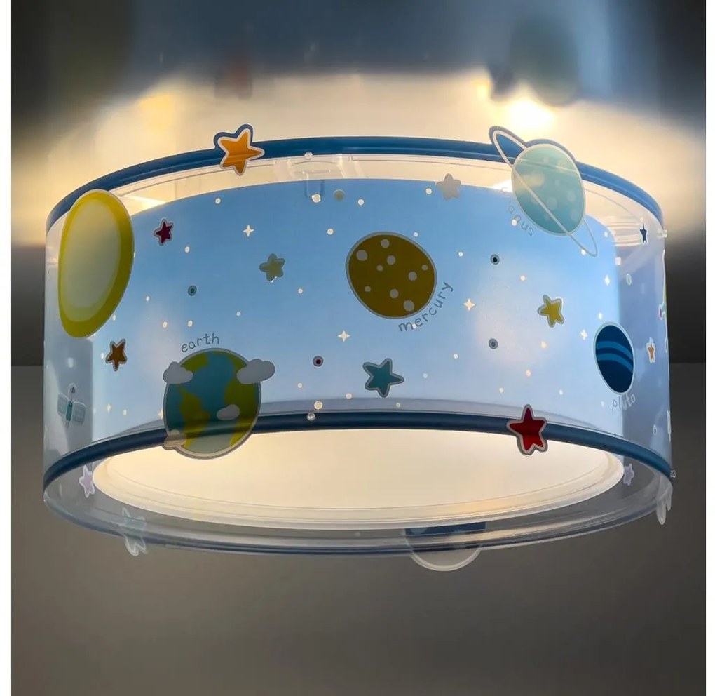 Dalber 41346 - Gyermek mennyezeti lámpa PLANETS 2xE27/60W/230V 41346