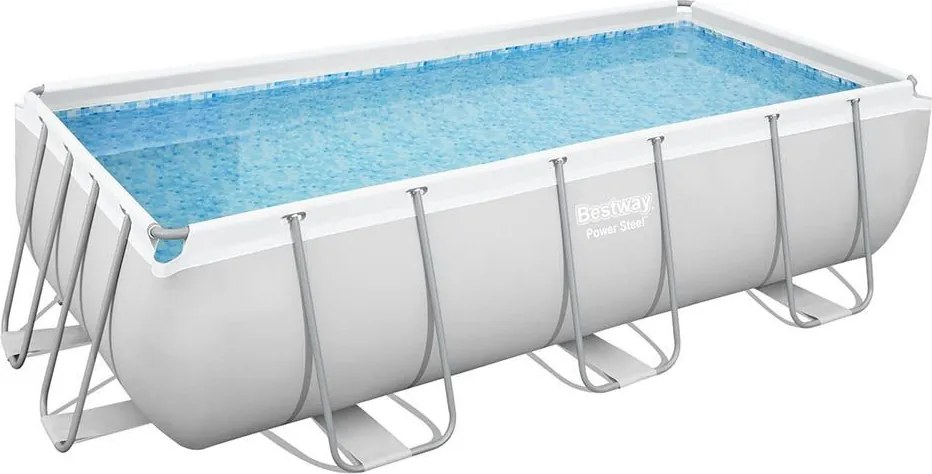 Bestway CAPRI PRO szögletes fémvázas medence szett 404 x 201 x 100 cm
