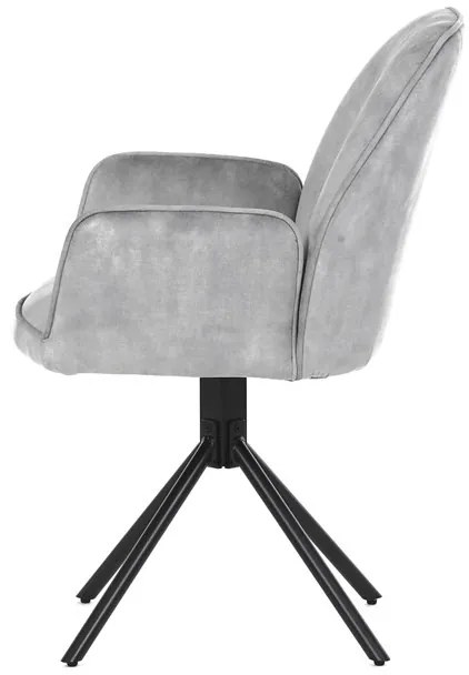 Ezüst Bársony Étkezőszék. HC-511 SIL4