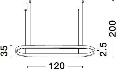 NOVALUCE 9345624 CUPPE Modern Led Függesztett Lámpa LED IP20