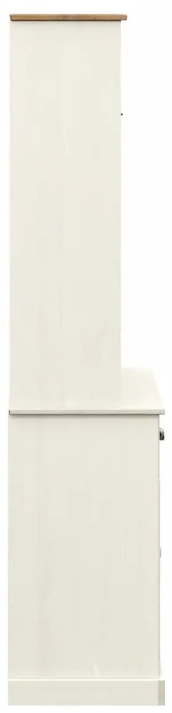 VIGO fehér tömör fenyőfa magasszekrény 78x40x175 cm