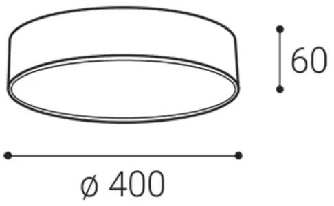 LED2 - LED mennyezeti lámpatest MONO SLIM LED/30W/230V 3000/4000K átmérő 40 cm fehér