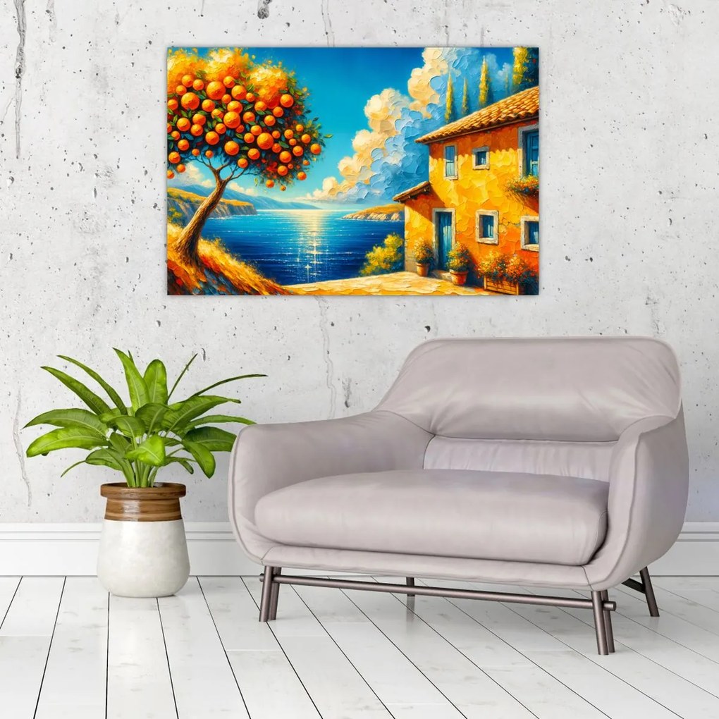 Kép - Ház narancsokkal II. (90x60 cm)