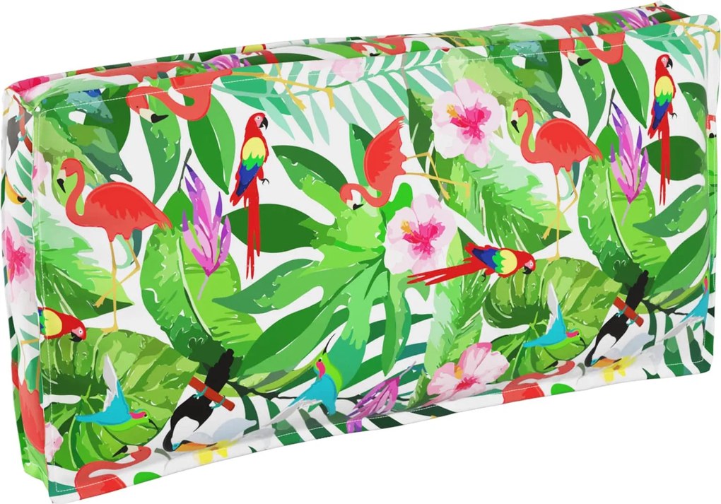 vidaXL Párna Virágos Sokszínű 120 x 60 x 12 cm Oxford Szövet