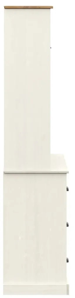 VIGO fehér tömör fenyőfa magasszekrény 78x40x175 cm