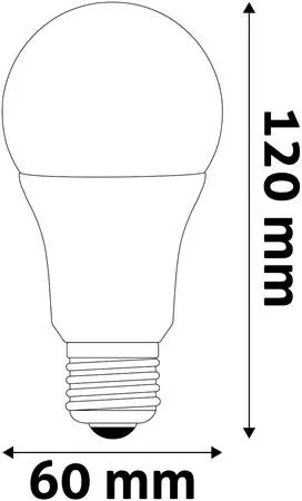 LED izzó, E27, gömb, A60, 13W, 1521lm, 6400K, AVIDE (AVLED020)