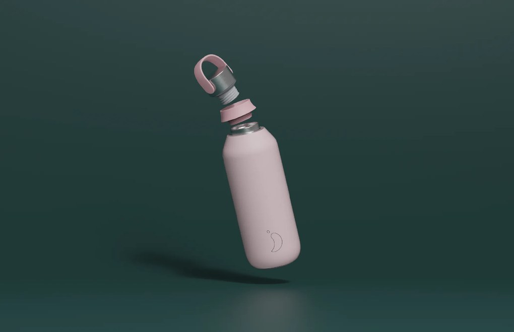 Chilly's Bottles termosz - lágy rózsaszín 1000ml, Series 2 edition