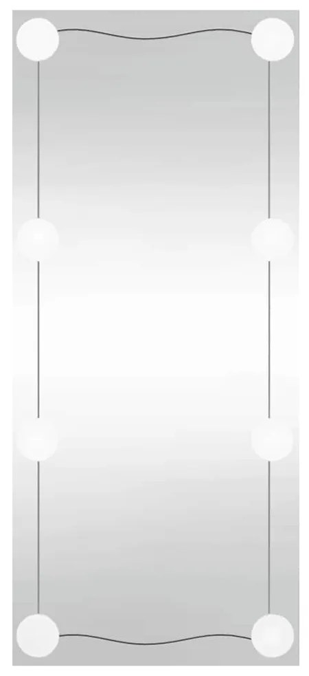 téglalap alakú üveg falitükör LED fényekkel 50 x 100 cm