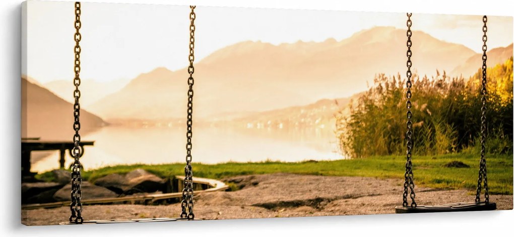 Kép egy hintákról a természetben (120x50 cm)