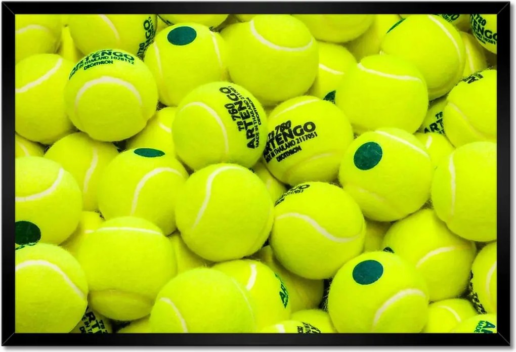 Poszterek keretben 60x40 Teniszlabdák Tenisz
