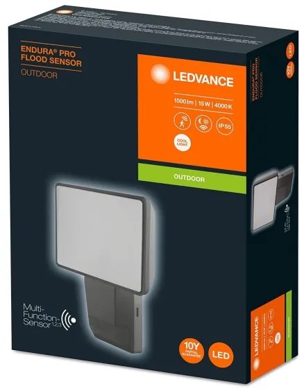 Ledvance - LED Kültéri reflektor érzékelővel FLOOD LED/15W/230V IP55