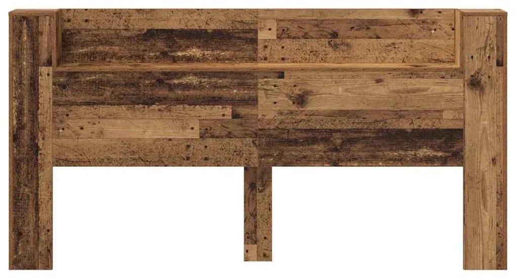 Fejtámla LED -es lámpákkal Öreg fa 200 x 15 x 103,5 cm Faanyag