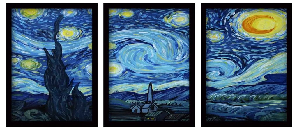 Fali Dekoráció Decorative Framed Painting (3 darab) 364LUL1353