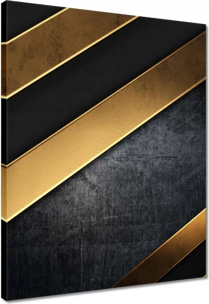 Vászonkép 40x50 Arany csíkok