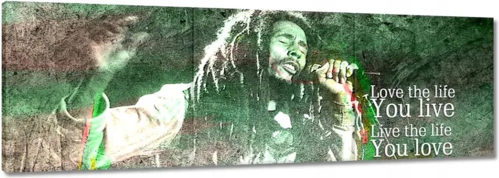 Festmények 120x40 Bob Marley egy koncerten