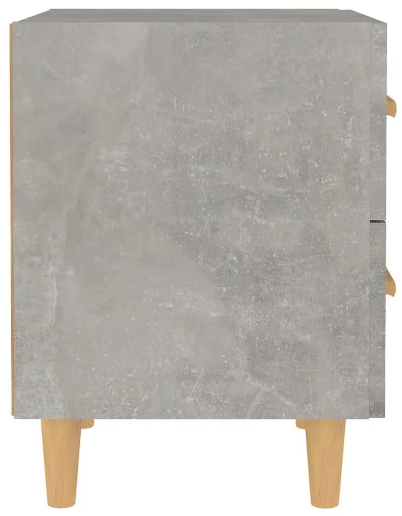 2 db betonszürke éjjeliszekrény 40 x 35 x 47,5 cm