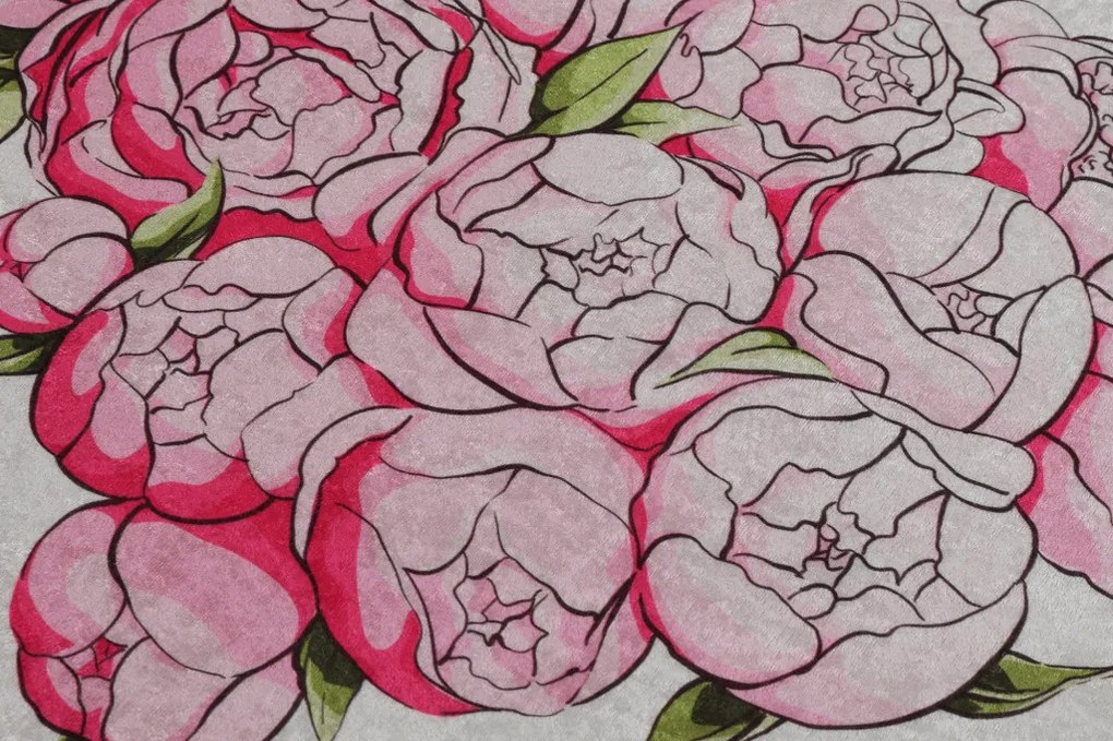Peonia fürdőszobaszőnyeg, 60×100 cm – TR359CHL2526