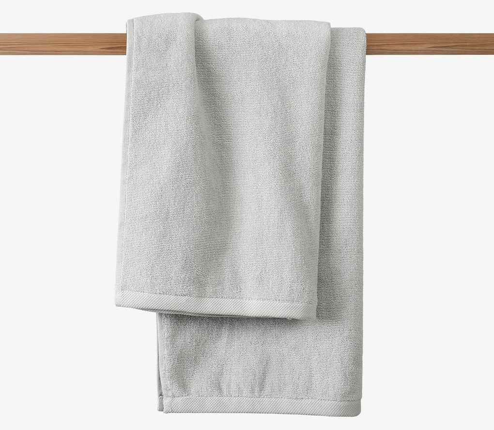 Goldea bordűr nélküli frottír törölköző és fürdőlepedő soft – szürke 30 x 50 cm