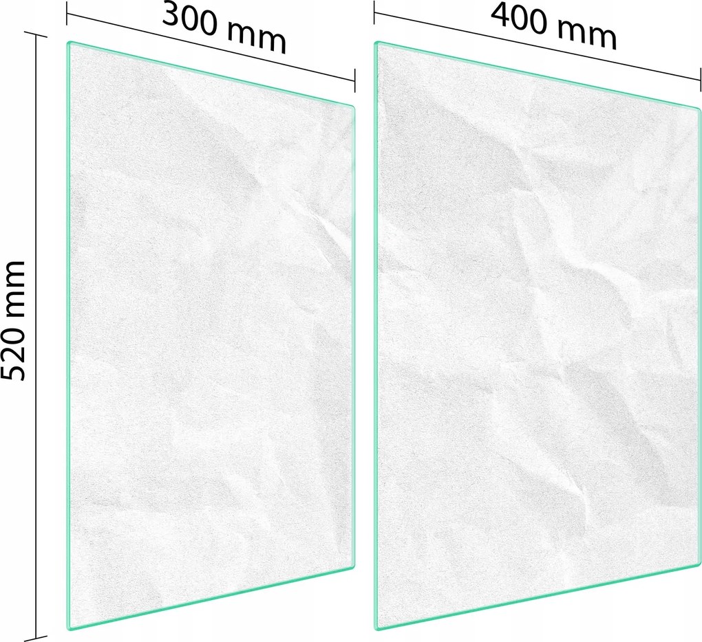 Üveg Tűzhelyvédő Főzőlap 70x52 Fehér Edzett Üveg