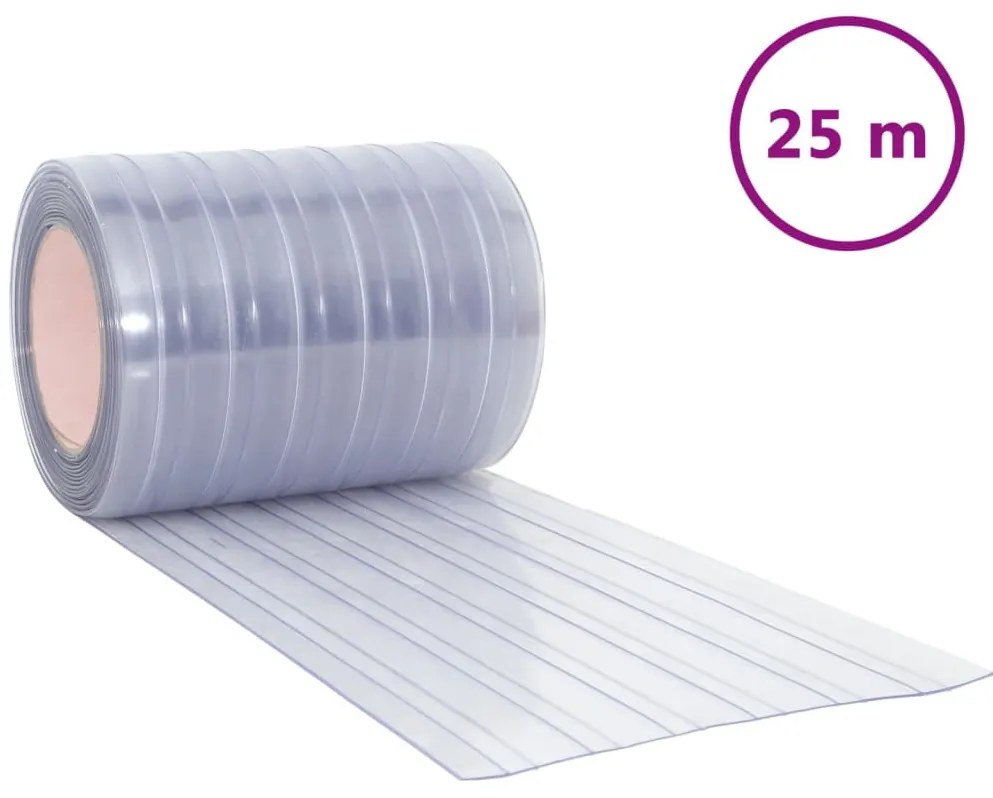 átlátszó PVC ajtófüggöny 300 mm x 2,6 mm 25 m