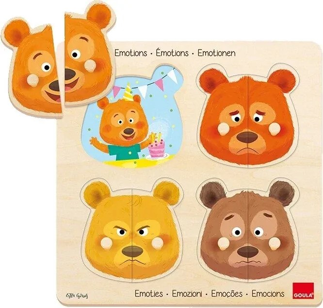 Mit érez Macika? - párosító puzzle, GOULA 24 hó+