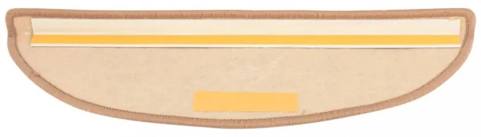 15 db világosbarna lépcsőszőnyeg 56x17x3 cm