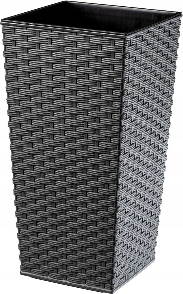 Virágtartó Kaspó Betéttel Virágtartó 19CM Grafit