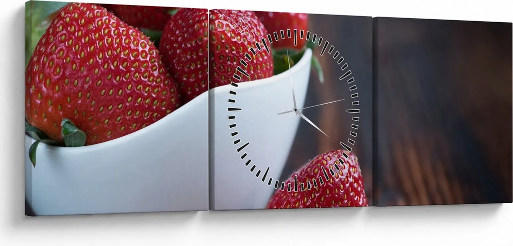 Eper képe (órával) (90x30 cm)