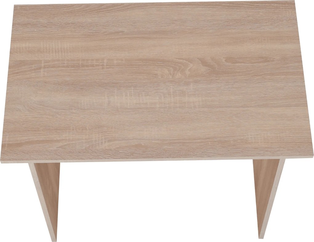 Számítógépasztal, sonoma tölgyfa, VERNER NEW