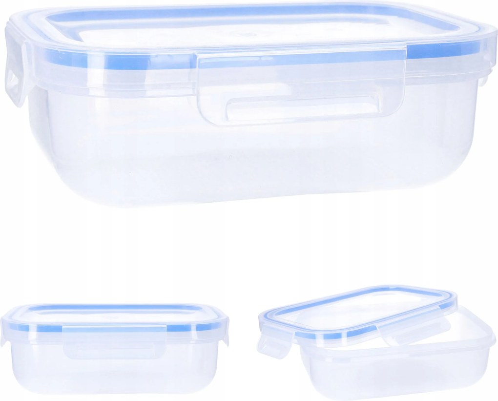 Ételtároló doboz 1l-es uzsonnás doboz légmentesen záródó uzsonnás doboz tömítéssel