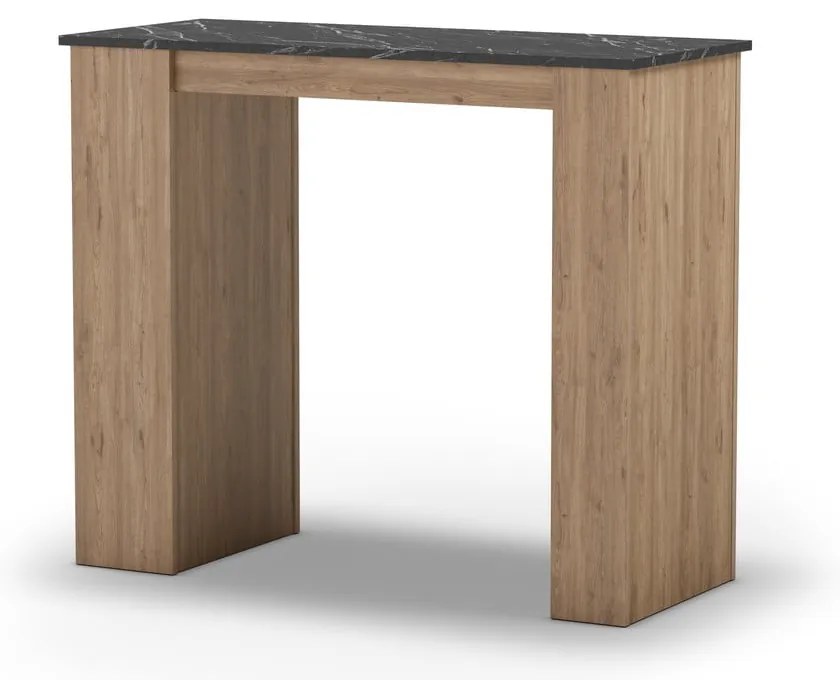 Bárasztal márvány dekoros asztallappal 47x120 cm Peru – Marckeric