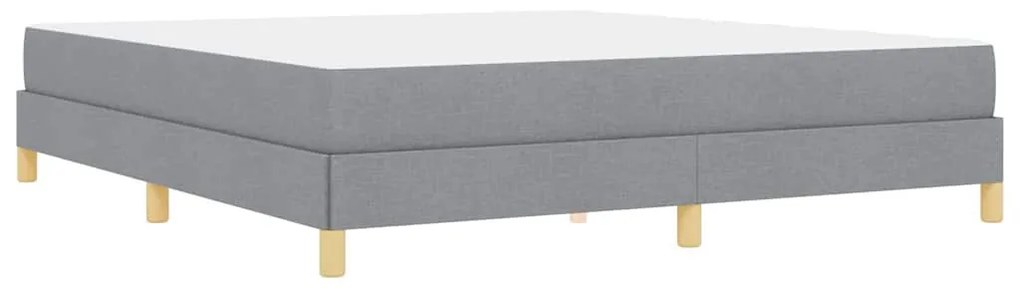 Boxrugós ágy Világosszürke és Barna 180 x 200 cm