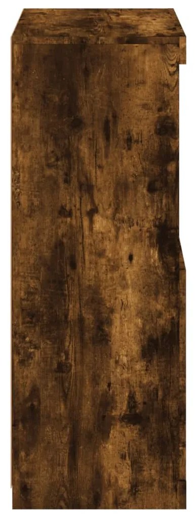 füstös tölgy színű tálalószekrény LED-ekkel 60,5 x 37 x 100 cm