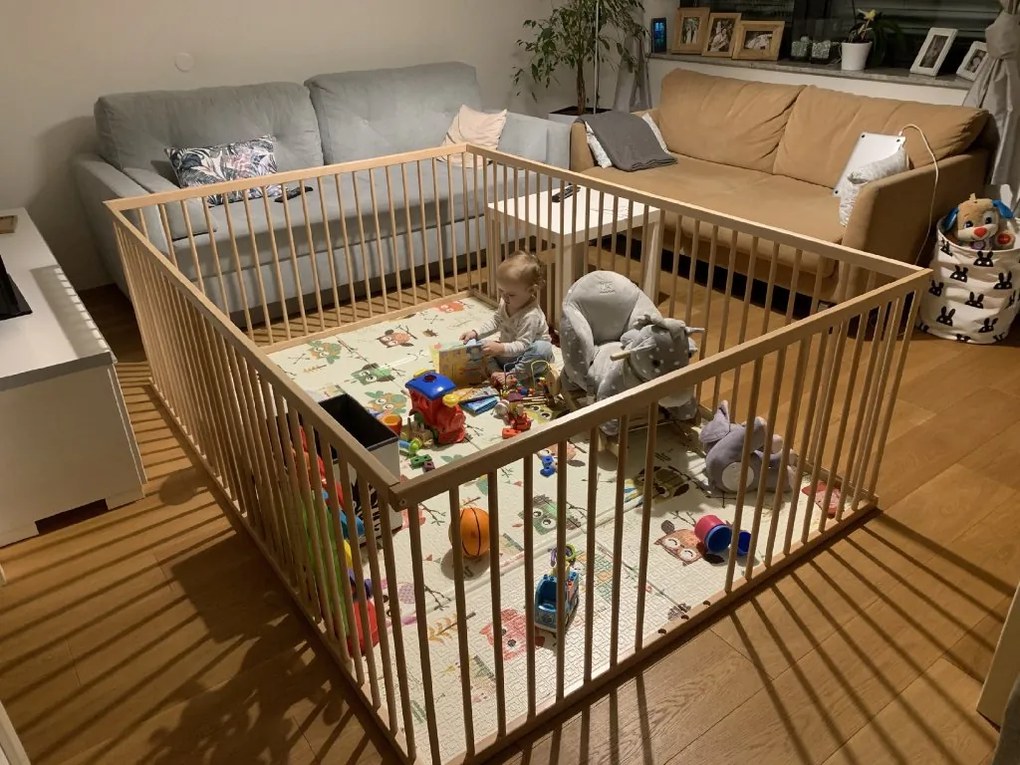 SC BRANKO nagyméretű fa járóka 140x200