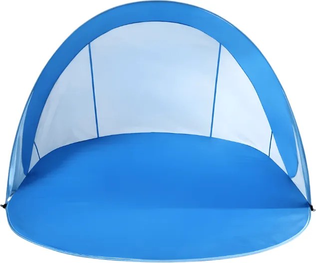 Összehajtogatható strandsátor SUNSHADE 190x120 cm, kék/fehér