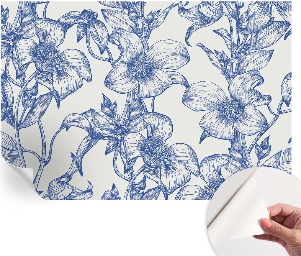 Design fali fotótapéta öntapadós virágos gallyak 152x104 cm