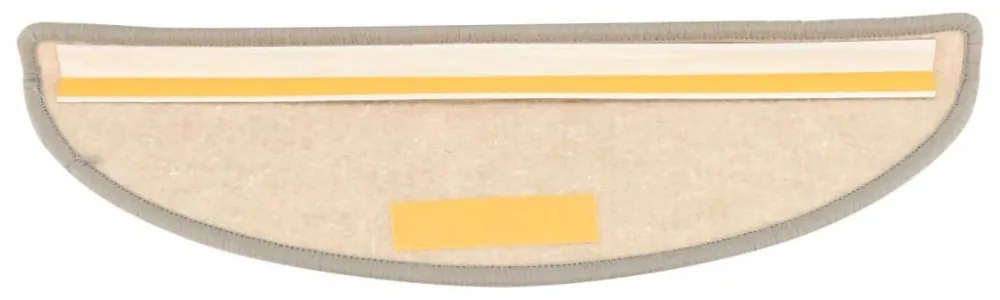15 db ezüstszínű öntapadó lépcsőszőnyeg 56x17x3 cm