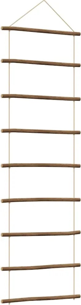 vidaXL Fali dekorációs létra formájú 50x150 cm Természetes ág