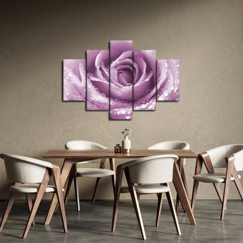 Vászonkép - Egy rózsa virág részlete (150x105 cm)