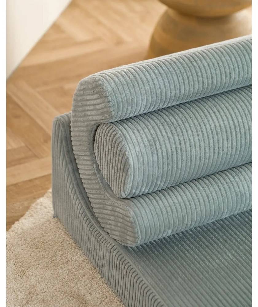 Mentazöld kordbársony gyerek fotel Flipster – Wigiwama